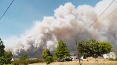 Source-feed image associated with Washington state wildfires trigger evacuations