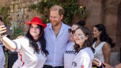 Source-feed image associated with Prince Harry talks grief, stress and loss in final event of UK trip