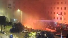 Image from linked report: Major seaside hotel fire that evacuated guests during night treated as suspicious