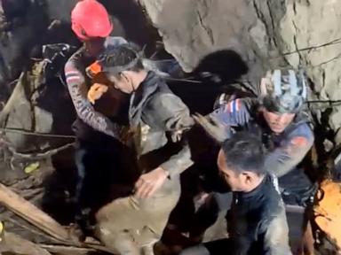 Source-feed image associated with Villager rescued from Laos cave, divers go back for others trapped