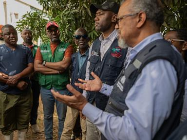 Source-feed image associated with WHO chief hails 5 Ebola recoveries as a new treatment center opens in eastern Congo