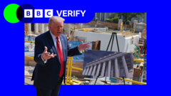 Source-feed image associated with How Trump's White House ballroom plan has doubled in size and cost over a year