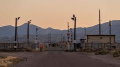 Source-feed image associated with Nevada wildfire still burning out of control near secretive Area 51