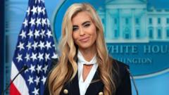 Image from linked report: White House defends new press secretary over her legal credentials