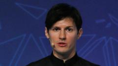 Source-feed image associated with Russia charges Telegram founder Durov with facilitating terrorism