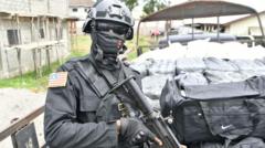 Source-feed image associated with Cocaine worth $370m seized in Liberia's biggest-ever drugs bust