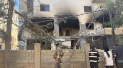 Source-feed image associated with Israel hits Lebanese capital in 'targeted strike'