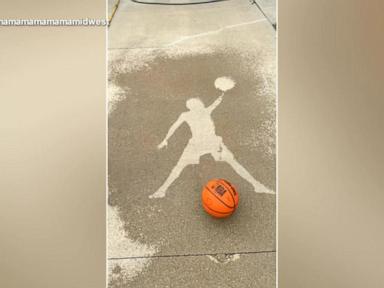 Source-feed image associated with WATCH: Family makes art with garden hose