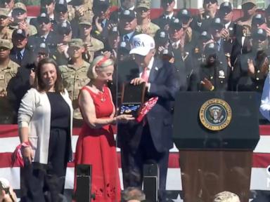 Source-feed image associated with WATCH: 'Man in the red bandana' honored for 9/11 heroism
