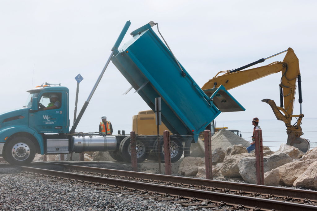 Image from linked report: Sea level rise reshaping California beach town and threatening rail line