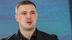 Source-feed image associated with Many Ukrainian soldiers outraged over removal of defence minister, troops tell BBC