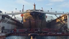 Source-feed image associated with Twenty-five dead after fire on cargo ship in eastern China