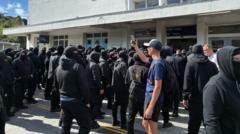 Source-feed image associated with Police slow to respond to Dover protest, says council boss