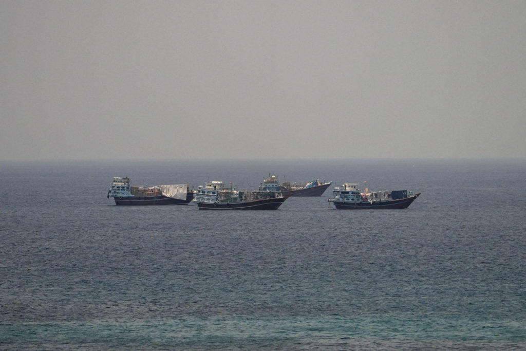 Source-feed image associated with Iran warns oil tankers to use approved routes in Strait of Hormuz or face a 'forceful response'