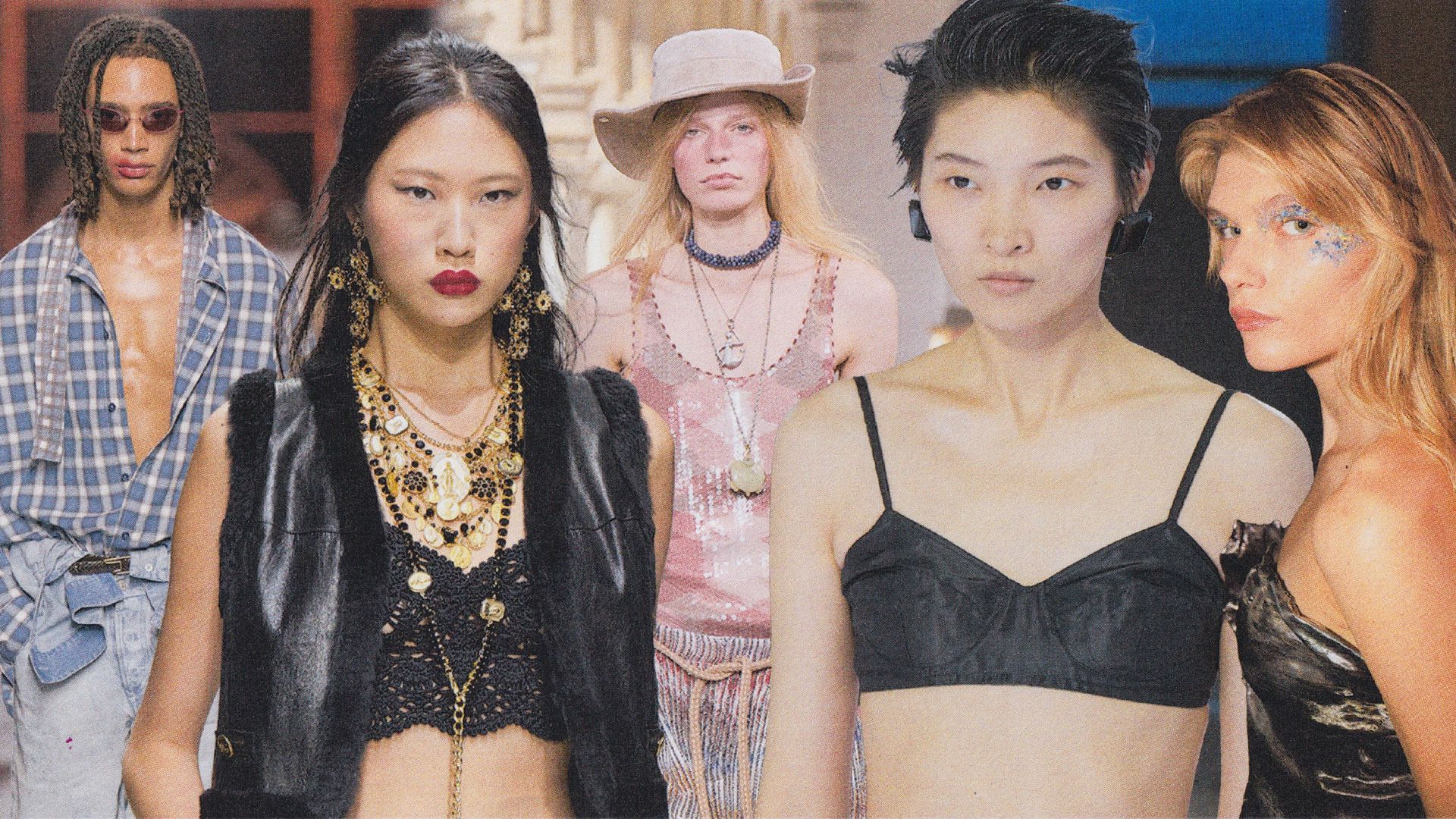 Image from linked report: At Milan Fashion Week, Glam Got Unruly: 5 Key Beauty Trends to Know