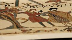Source-feed image associated with Bayeux Tapestry in 'wonderful state' after journey to London, French minister says