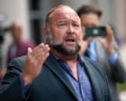 Source-feed image associated with Texas slashes $50m judgment against Alex Jones over false claim Sandy Hook shooting was hoax