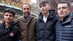 Source-feed image associated with Gareth Southgate: We need to teach boys differently from girls to get best out of them