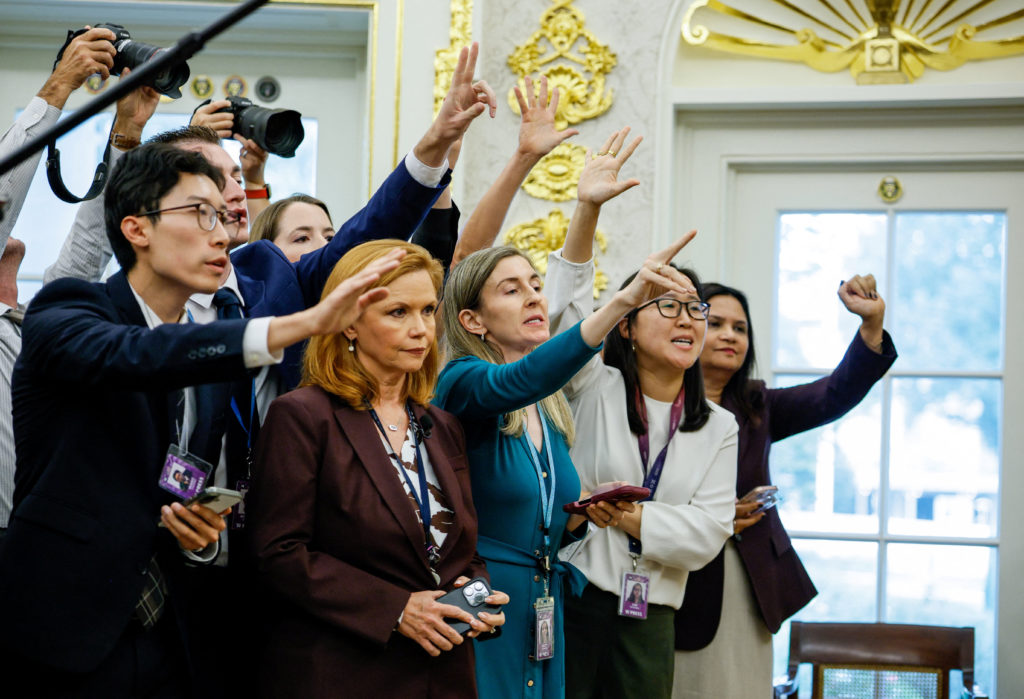 Image from linked report: Trump's attacks on free press echo rhetoric used by autocrats, Jodie Ginsberg says