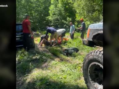 Source-feed image associated with WATCH: Missing woman rescued after 3 days trapped in mud
