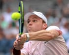 Source-feed image associated with US Open 2026 quarter-finals: Tiafoe v Michelsen after Sabalenka edges out Noskova – live