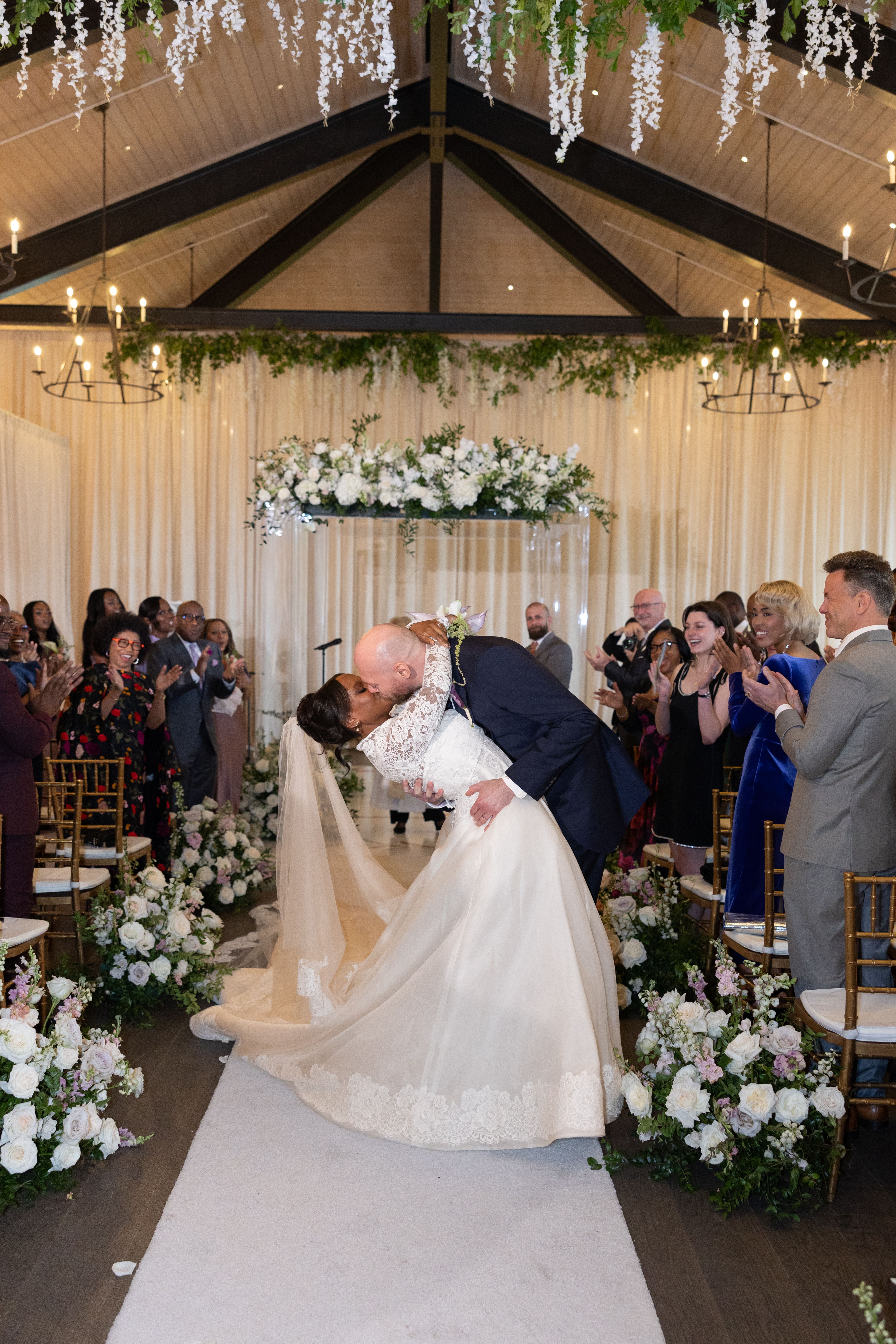 Source-feed image associated with Leila Roker Wore Her Mother’s Diamond and Pearl Wedding Earrings for Her Transatlantic Celebration
