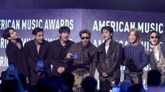 Source-feed image associated with BTS crowned 'Artist of the Year' at American Music Awards