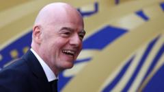 Source-feed image associated with Fifa says 'nobody selling football' as plan continues