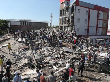 Source-feed image associated with Colombia earthquake: Dozens dead, people trapped in collapsed buildings