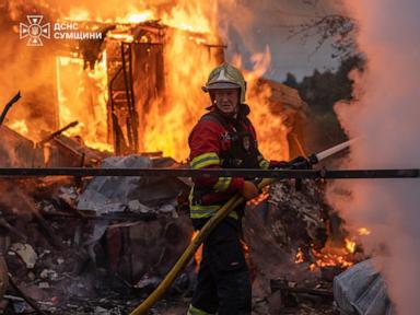 Source-feed image associated with Russian drone strike kills 5 and injures at least 7 on passenger bus in Ukraine