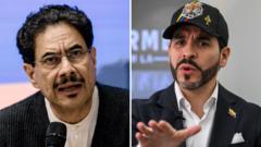 Source-feed image associated with Colombia presidential runoff pits leftist senator against pro-Trump rival