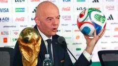 Source-feed image associated with Uefa to boycott World Cups if Fifa plans approved