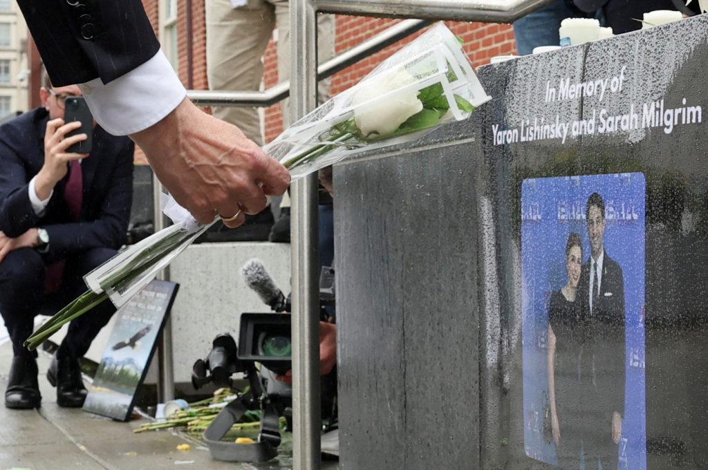 Source-feed image associated with Killing of Israeli embassy workers inspires father to confront rising antisemitism
