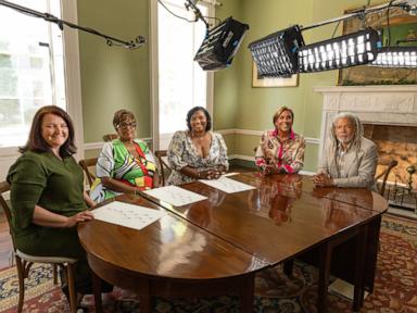 Source-feed image associated with Descendants of enslaved person who helped build White House speak to ABC News