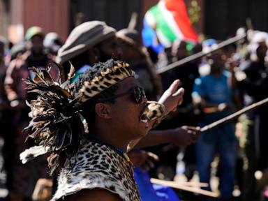 Source-feed image associated with South Africa deploys police for widespread illegal immigration protests
