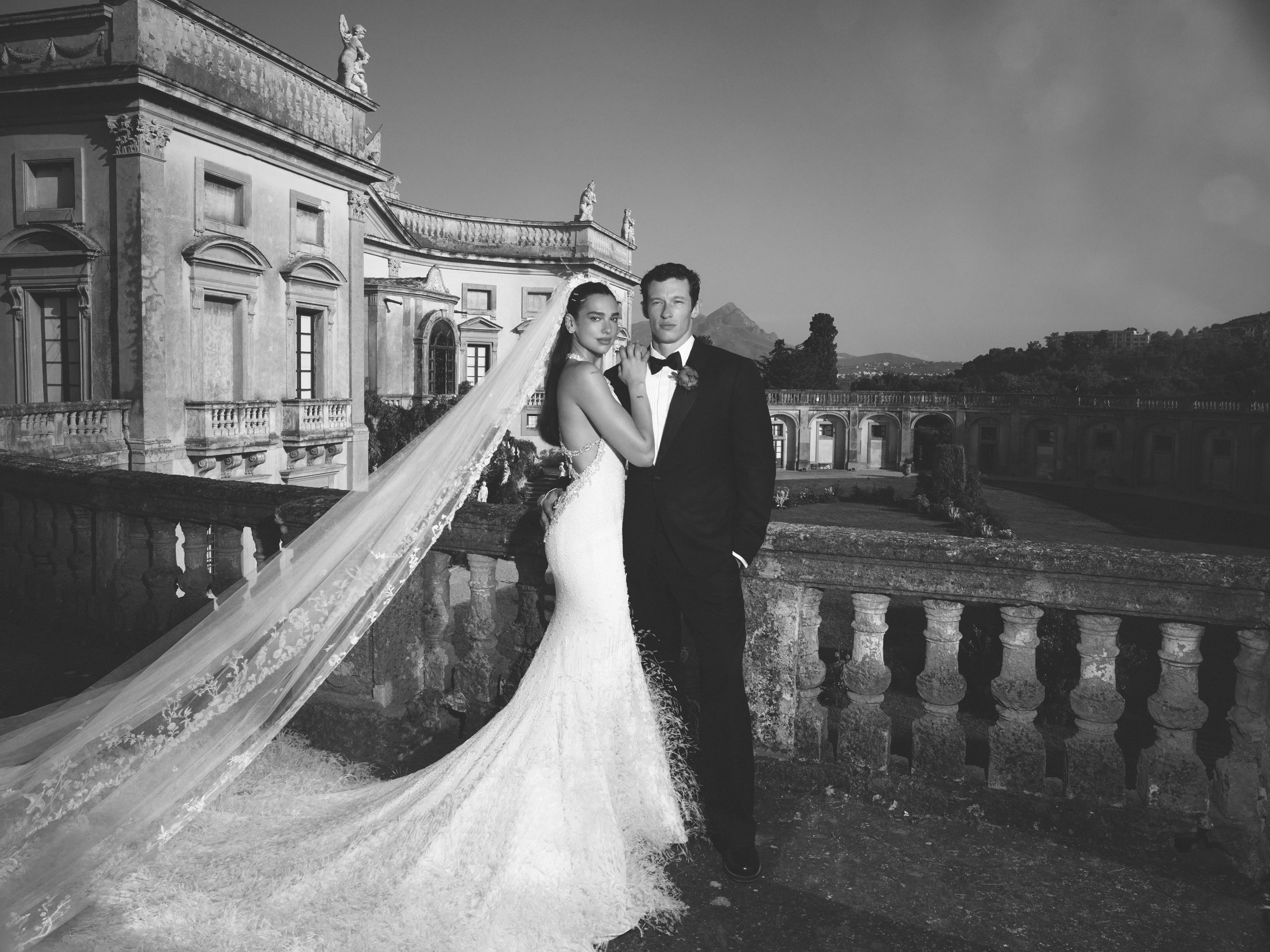 Source-feed image associated with Dua Lipa Reveals Her Main Sicily Wedding Dress—and It’s Chanel Haute Couture