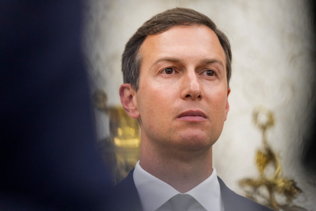 Source-feed image associated with Report: Jared Kushner and Democratic leader Jeffries meet with House control at stake in November
