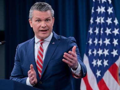 Source-feed image associated with Hegseth blocks promotion of several Navy officers to 1-star rank