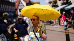 Source-feed image associated with Temperatures could hit 40C in UK as rare red heat warning issued