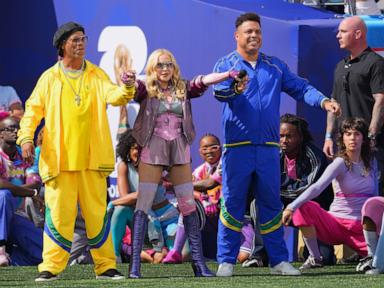 Source-feed image associated with Shakira, Madonna and many Muppets take the World Cup stage, along with BTS and Bieber