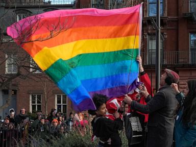 Source-feed image associated with LGBTQ+ Pride parades set for Sunday in NYC and San Francisco