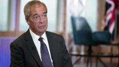 Source-feed image associated with Farage says £72m donations are compliant 'with the law today'