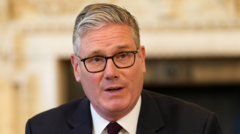 Source-feed image associated with Keir Starmer announces he is standing down as MP