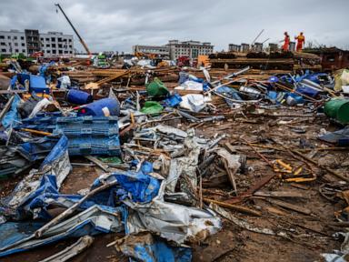 Source-feed image associated with Tornadoes and storms in central China leave at least 11 people dead
