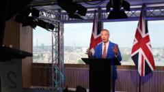 Source-feed image associated with Chris Mason: Farage attempts to seize back the agenda