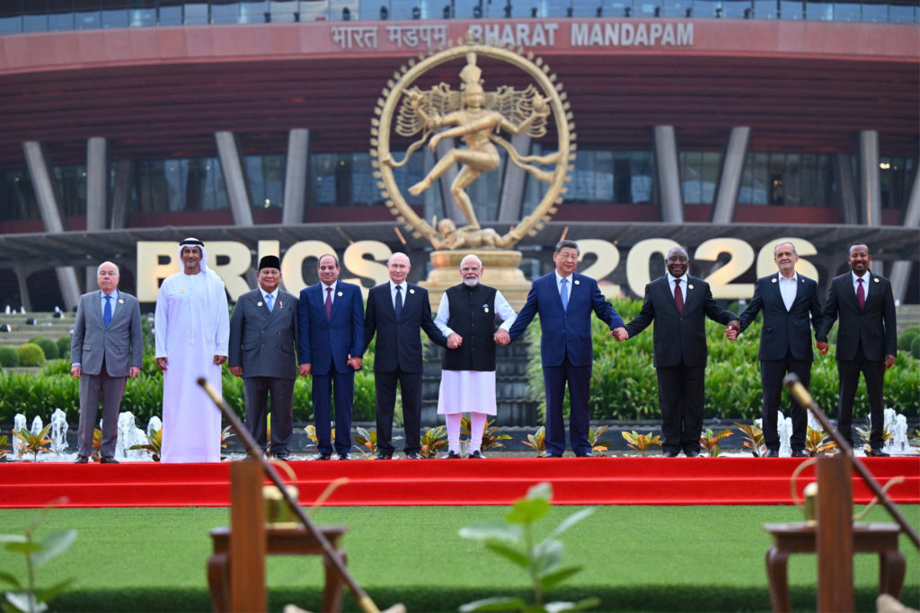 Source-feed image associated with BRICS leaders voice concern over Middle East, condemn unilateral sanctions at India summit