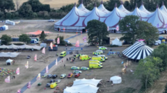 Source-feed image associated with Christian festival 'devastated' as man dies after sign falls