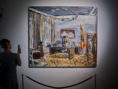 Source-feed image associated with Pop-up art show takes over German president's residence before yearslong renovation