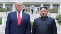 Source-feed image associated with Trump wants to be friends with Kim - but South Korea could pay the price
