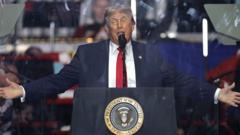 Source-feed image associated with Trump launches America250 festivities with a rally on the National Mall